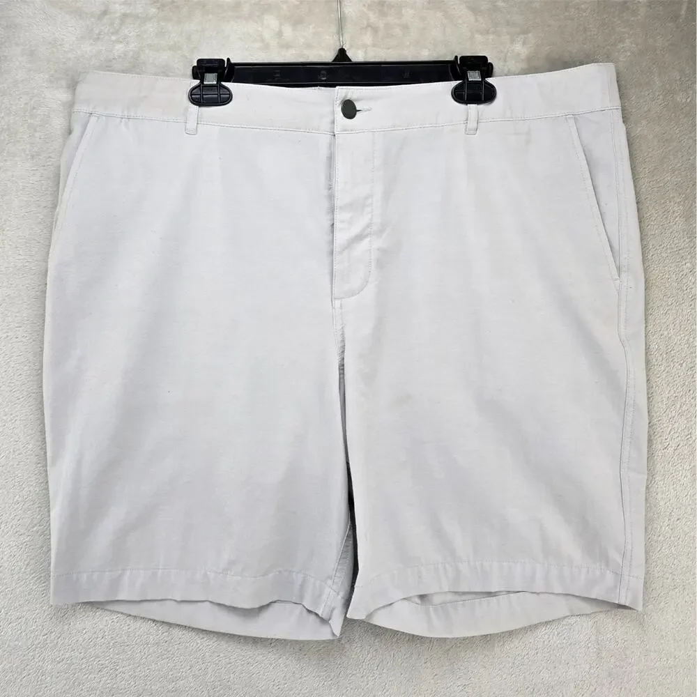 Faherty All Day Chino Shorts Mens 40 Gray Stretch Relaxed Fit 9